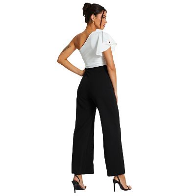 Black and white jumpsuit quiz clearance