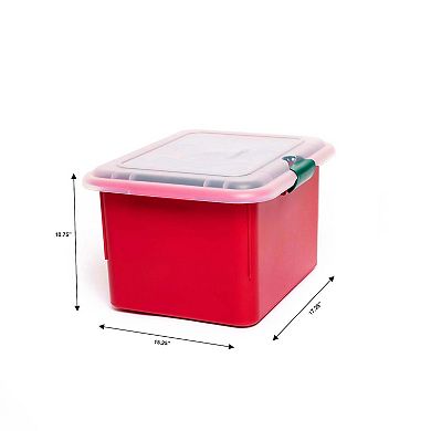 Homz 2-Pack Light Wrap Storage Containers with 4 Cord Wraps