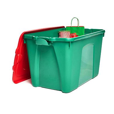 Homz 4-Pack Durabilt 22-Gallon Latching Tough Containers | Holiday