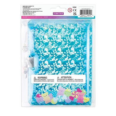 Make It Real 3C4G: Bubble Gum Glitter Locking Journal with Pen