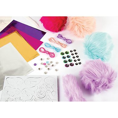 Make It Real: DIY Cuddle Mob - Create 4 Pom Pom Characters, 36 Pieces