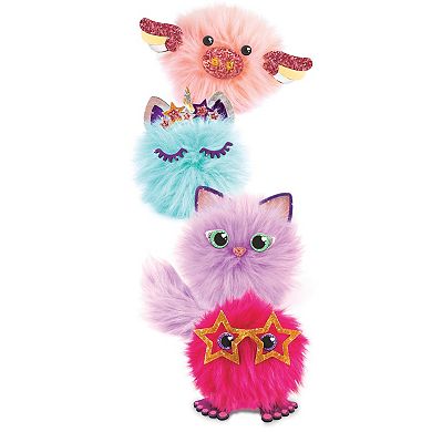 Make It Real: DIY Cuddle Mob - Create 4 Pom Pom Characters, 36 Pieces
