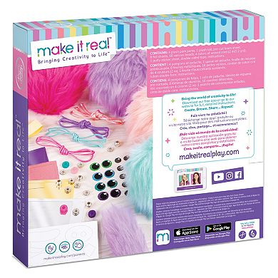 Make It Real: DIY Cuddle Mob - Create 4 Pom Pom Characters, 36 Pieces