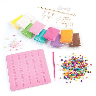 Make It Real: Clay Charm DIY Jewelry Kit - Make 30+ Clay No Bake Charms To Attach To Your Chain