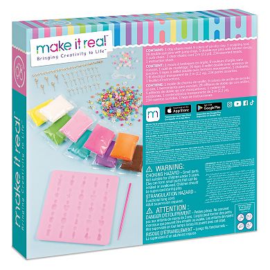 Make It Real: Clay Charm DIY Jewelry Kit - Make 30+ Clay No Bake Charms To Attach To Your Chain