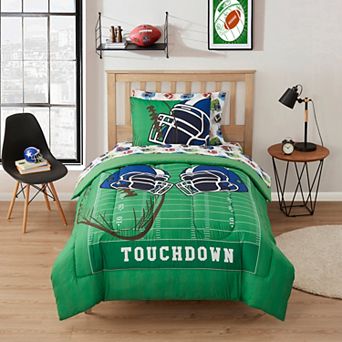 Sweet Home Collection Kid's Football Bed-in-a-Bag Comforter & Sheet Set