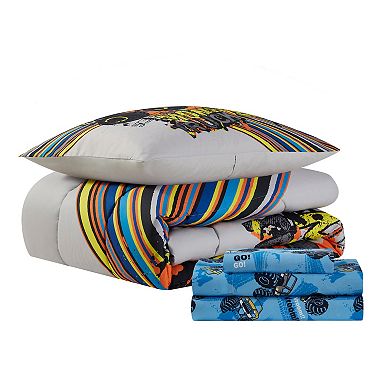Sweet Home Collection Kid's Monster Truck Bed-in-a-Bag Comforter & Sheet Set