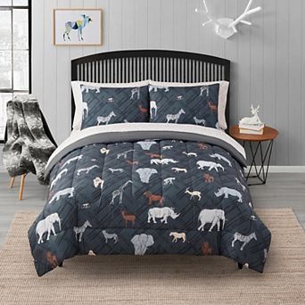 Sweet Home Collection Kid's Safari Bed-in-a-Bag Comforter & Sheet Set