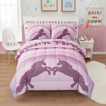 Sweet Home Collection Kid's Unicorn Forever Bed-in-a-Bag Comforter & Sheet Set