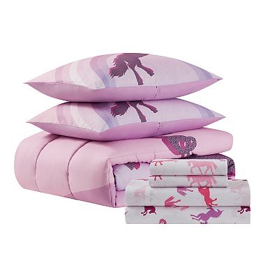 Sweet Home Collection Kid's Unicorn Forever Bed-in-a-Bag Comforter & Sheet Set