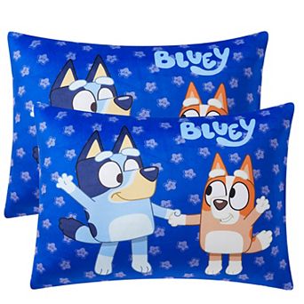Sweet Home Collection Bluey & Bingo Reversible Bed Pillow 2-Pack Set