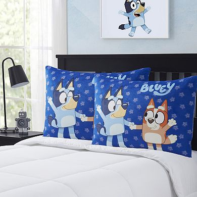 Sweet Home Collection Bluey & Bingo Reversible Bed Pillow 2-Pack Set