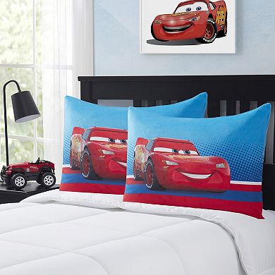 Disney / Pixar's Cars Lightning McQueen Reversible Bed Pillow 2-Pack Set by Sweet Home Collection