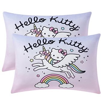Sweet Home Collection Hello Kitty Reversible Bed Pillow 2-Pack Set