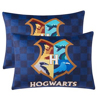 Sweet Home Collection Harry Potter Hogwarts Reversible Bed Pillow 2-Pack Set
