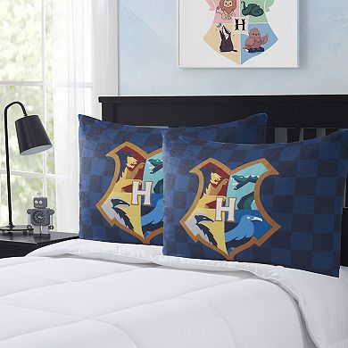 Sweet Home Collection Harry Potter Hogwarts Reversible Bed Pillow 2-Pack Set