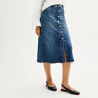 Petite Sonoma Goods For Life® A-Line Denim Skirt