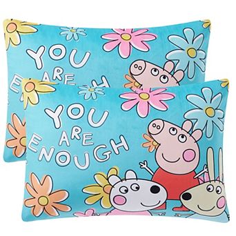 Sweet Home Collection Peppa Pig Reversible Bed Pillow 2-Pack Set