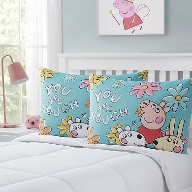 Sweet Home Collection Peppa Pig Reversible Bed Pillow 2-Pack Set