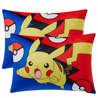 Sweet Home Collection Pokemon Pikachu Reversible Bed Pillow 2-Pack Set