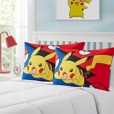 Sweet Home Collection Pokemon Pikachu Reversible Bed Pillow 2-Pack Set