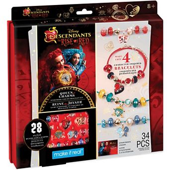 Make It Real: Disney's Descendants 4 Rise Of Red Queen Of Charms 34 pc DIY Jewelry Kit