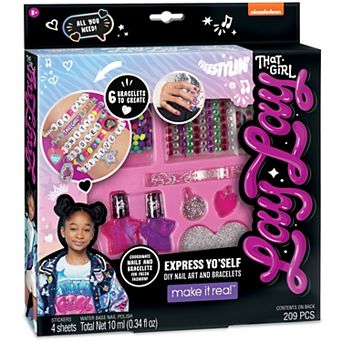 Make It Real Nickelodeon That Girl Lay Lay: Express Yo 'Self - DIY Nail Art & Bracelets Kit