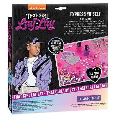 Make It Real Nickelodeon That Girl Lay Lay: Express Yo 'Self - DIY Nail Art & Bracelets Kit