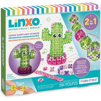 Make It Real: LinXo: Lookin' Sharp! Light-Up Decor - 2-In-1 Create A Light-Up Cactus OR Fairy String Lights