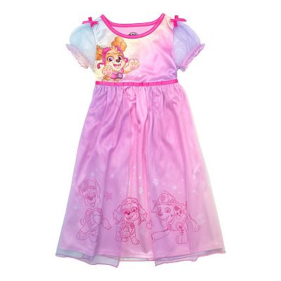 Toddler Girls Paw Patrol Rainbow Skye Nightgown, Toddler Girl's, Size: 4T