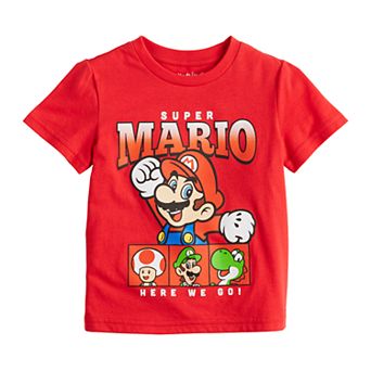 Baby & Toddler Boy Jumping Beans® Super Mario, Yoshi, Luigi & Toad Short Sleeve Graphic Tee