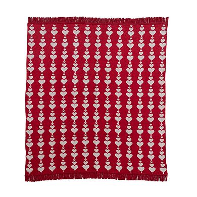 Discover Europe - Made in Portugal The Cotton Edition Heart Throw Blanket