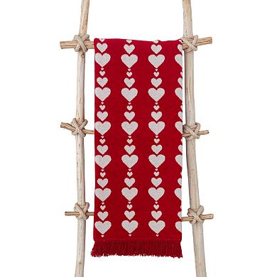 Discover Europe - Made in Portugal The Cotton Edition Heart Throw Blanket