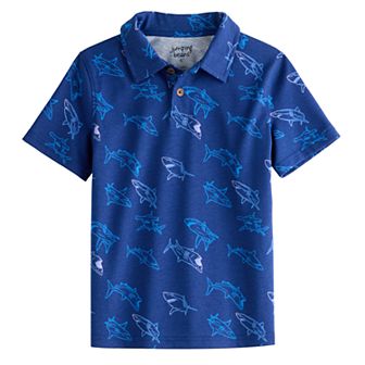 Boys 4-12 Jumping Beans® Allover Print Jersey Polo