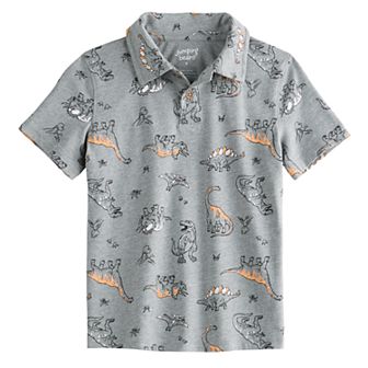 Boys 4-12 Jumping Beans® Allover Print Jersey Polo