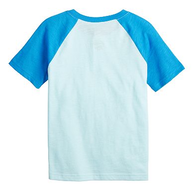 Boys 4-12 Jumping Beans® Raglan Henley Short Sleeve Tee