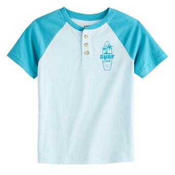 Boys 4-12 Jumping Beans® Raglan Henley Short Sleeve Tee