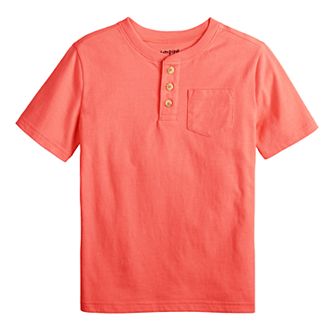 Boys 4-12 Jumping Beans® Short Sleeve Pocket Henley Tee