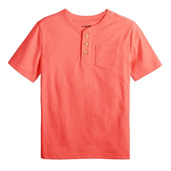 Boys 4-12 Jumping Beans® Short Sleeve Pocket Henley Tee
