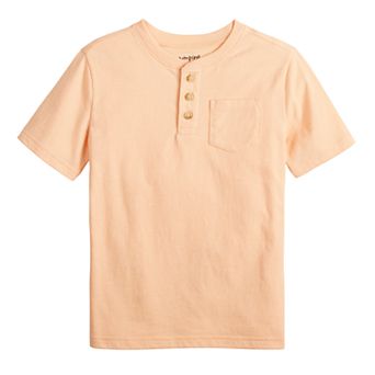 Boys 4-12 Jumping Beans® Short Sleeve Pocket Henley Tee