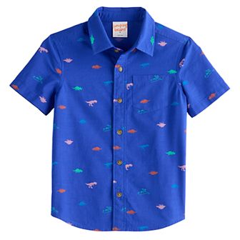 Boys 4-8 Jumping Beans® Short Sleeves Button Down Shirt