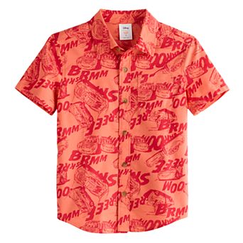 Disney / Pixar’s Cars Boys 4-8 Woven Button Down Shirt by Jumping Beans®