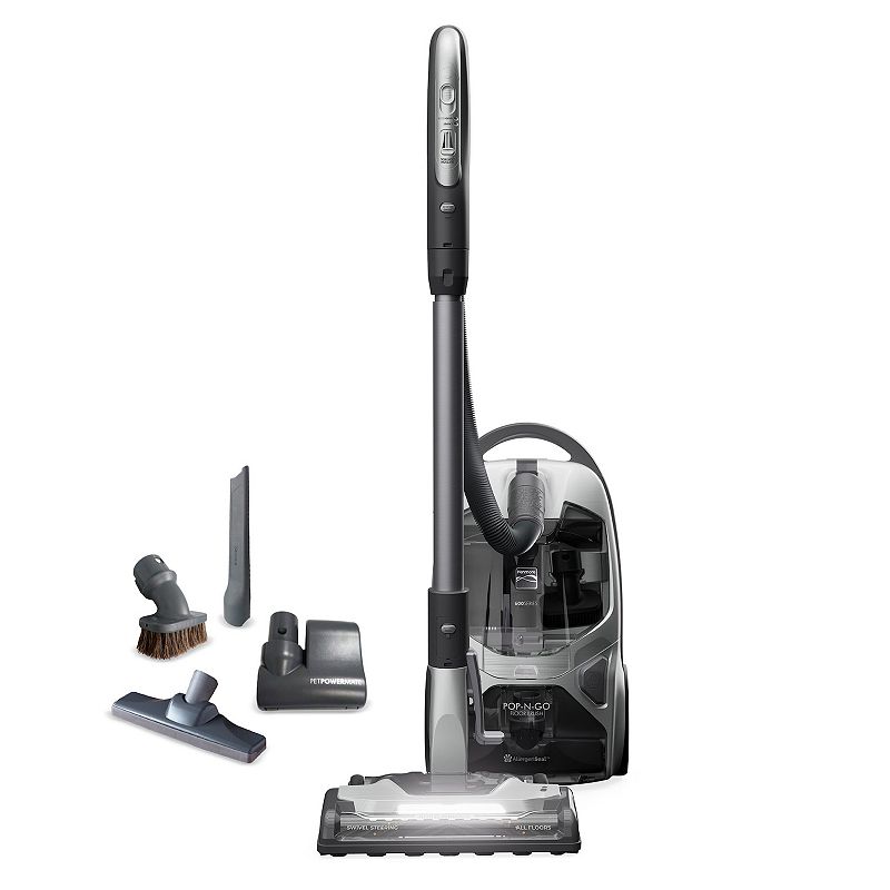 kenmore 600 series bagged canister vacuum bc4030: hepa filter, pet hair pick up, 360° swivel, telescoping handle, 26' cord (used)