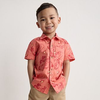 Disney / Pixar's Cars Baby & Toddler Boy Short Sleeve Button Down Shirt by Jumping Beans®
