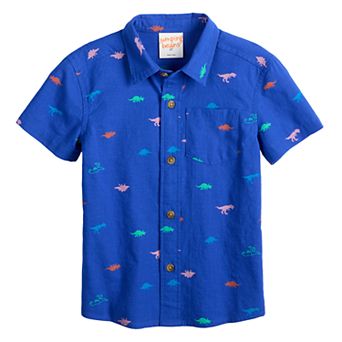 Baby & Toddler Boy Jumping Beans® Short Sleeve Woven Button-Down Shirt