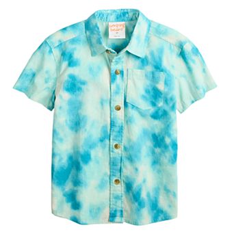 Baby & Toddler Boy Jumping Beans® Short Sleeve Woven Button-Down Shirt