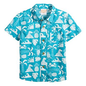 Baby & Toddler Boy Jumping Beans® Short Sleeve Woven Button-Down Shirt