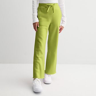 Girls 8-20 eyeshadow Ribbed Wide Leg Fleece Pants