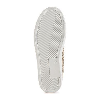 London Rag Shinding Women's Glitter Star Chunky Sneakers