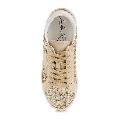 London Rag Shinding Women's Glitter Star Chunky Sneakers